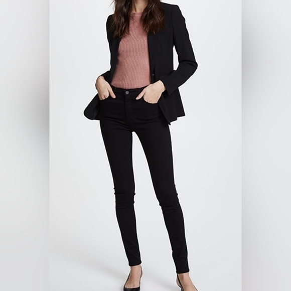AG Farrah Velvet Skinny Jeans Black Size 31 - Picture 16 of 16
